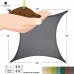 LyShade 12' x 12' Square Sun Shade Sail Canopy with Stainless Steel Hardware Kit - UV Block for Patio and Outdoor   